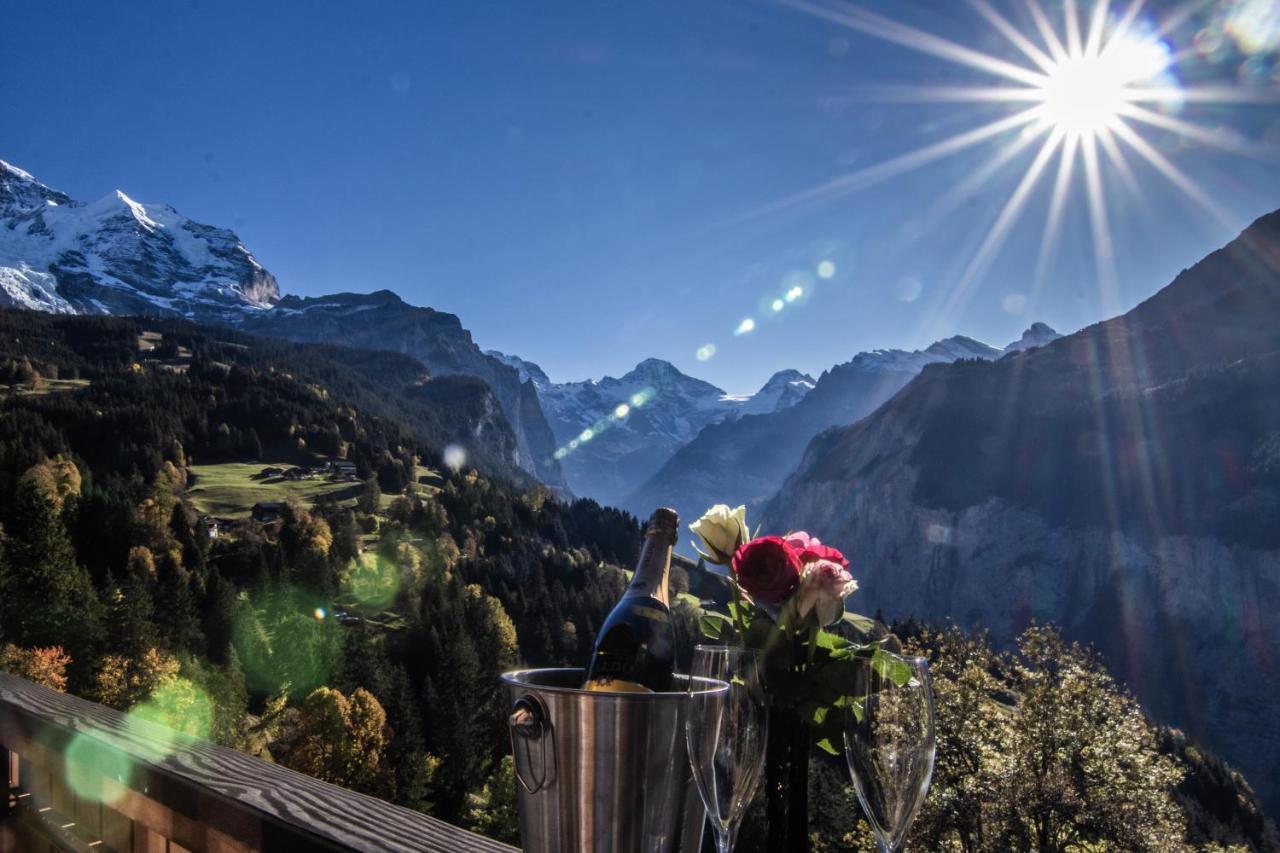 Chalet Aargovia Appartement Wengen Buitenkant foto